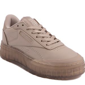 Womens Reebok Club C Double Geo Athletic Shoe - Tan Ice